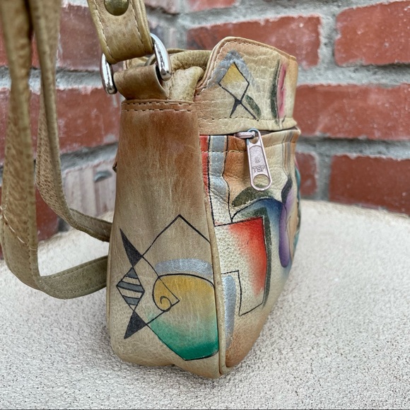 Sam-Sam VTG Artisan Genuine Leather Crossbody/Shoulder Bag - Picture 4 of 9